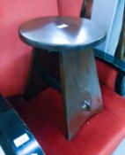 A HARDWOOD LAMP TABLE