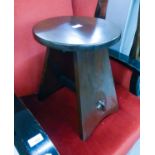 A HARDWOOD LAMP TABLE