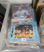 LARGE QUANTITY OF MANCHESTER CITY PROGRAMMES 1970's ONWARDS (CONTENTS OF 3 LARGE BAGS)