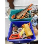 QUANTITY OF HAND TOOLS, including a cased set, boxed Stanley 110 block plane, saws, screwdrivers,