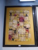 DON F. TAYLOR  SCREEN INKS  'DOUBLE NO. 8' SIGNED AND DATED 2002 LOWER RIGHT,  SIGNED AND TITLED