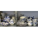 JOHNSON BROS. ?INDIES? PATTERN BLUE AND WHITE DINNER AND TEA WARES AND OTHER BLUE AND WHITE WARES