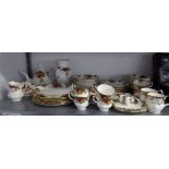 ROYAL ALBERT CHINA ?OLD COUNTRY ROSES? PATTERN DINNER AND TEA WARES, APPROXIMATELY 54 PIECES, ALSO A