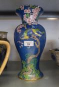 WINKLE AND CO., WHIELDEN WARE 'PICARDY' PATTERN LARGE BALUSTER VASE, JAPANESE DESIGN OF BIRDS IN