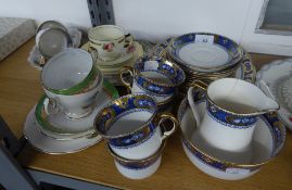 TWENTY ONE PIECE ROYAL ALBERT CHINA PART TEA SET, together with a QUEEN ANNE FAMOUS POETS SERIES ?