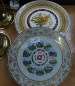 CAULDON CHINA DINNER PLATE, A PLAQUE AND ANOTHER (3)