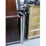 SELECTION OF GOLF CLUBS AND CHILD'S PUSHCHAIR