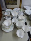 MODERN QUEEN ANNE CAPRICE PATTERN TEA SERVICE OF 20 PIECES AND A JAPANESE EGGSHELL 21 PIECE TEA