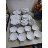 MODERN PORTUGUESE 36 PIECE 'VISTA ALLEGRA' PATTERN TEA SERVICE