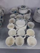 1960s/70s MIDWINTER TEA SERVICE TO INCLUDE A TEAPOT, MILK JUG, SUGAR BASIN AND 12 TEACUPS AND