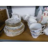 TWENTY SEVEN PIECE DUCHESS ?TRANQUILLITY? CHINA TEA SERVICE FOR SIX PERSONS, including teapot and