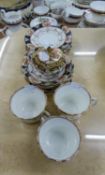 ROYAL CROWN DERBY JAPAN PATTERN CHINA SMALL SQUARE BOX AND COVER, (2451), together with a SIMILAR