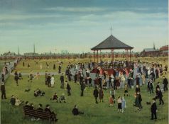 TOM DODSON (1910-1991) ARTIST SIGNED LIMITED EDITION COLOUR PRINT ?Sunday Afternoon in the Park?, (