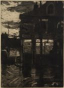 NORMAN JAQUES (1922-2014) ARTIST SIGNED LIMITED EDITION AQUATINT ?The Ship Inn, Coupland Street, M/