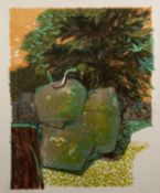 NORMAN JAQUES (1922-2014) TWO UNSIGNED LIMITED EDITION COLOUR PRINTS ?Thorn Tree and Rocks?, (12/12)