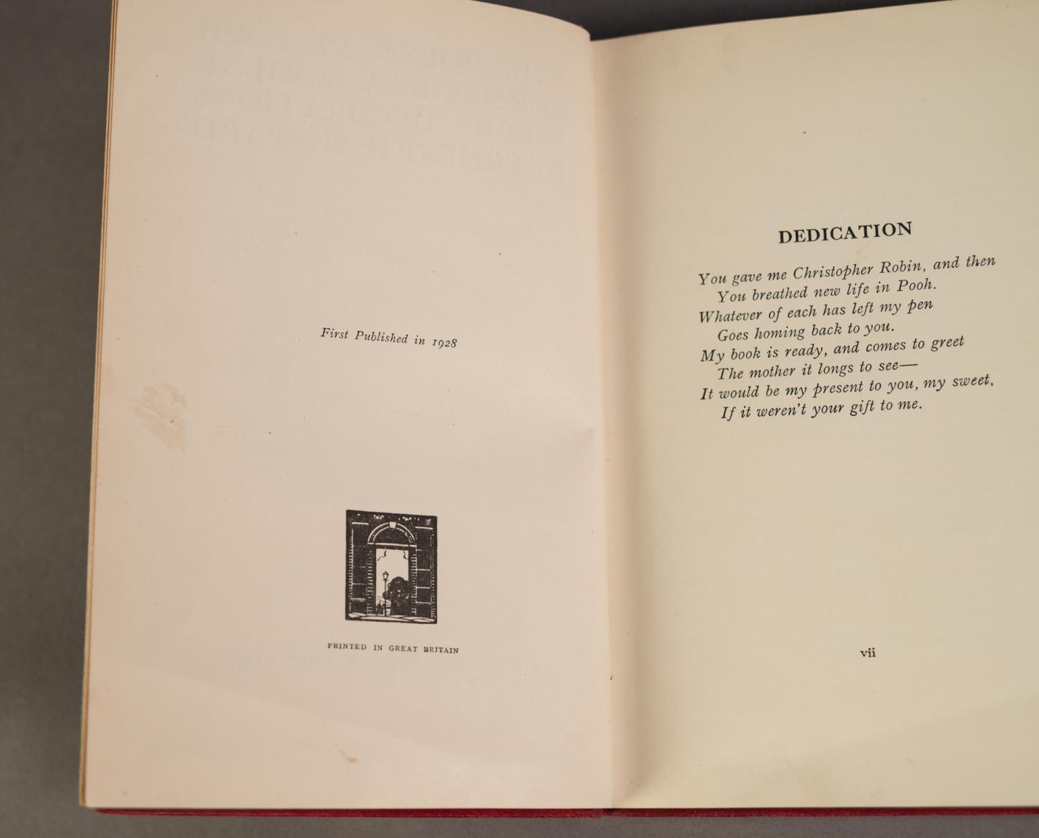 A A Milne- The House at Pooh Corner, with decorations by E H Shepard, Methuen, first published 1928, - Image 5 of 6