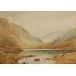 ARTHUR WILLET (1869-1951) WATERCOLOUR Highland lake scene Signed 9 ½? x 13 ½? (24.1cm x 34.3cm)