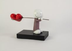 *DOUG HYDE (b.1972) LIMITED EDITION MIXED MEDIA SCULPTURE ?Caught up in Love? (No.82/395, with