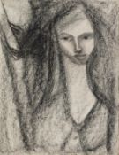 GOLDA ROSE (1921-2016) GRAPHITE Female portrait Signed 11 ¼? x 8 ¾? (28.6cm x 22.2cm) C/R-good