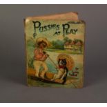Louis Wain- Pussies at Play, Father Tuck?s Little Pets Series, circa 1910s, paper over linen (