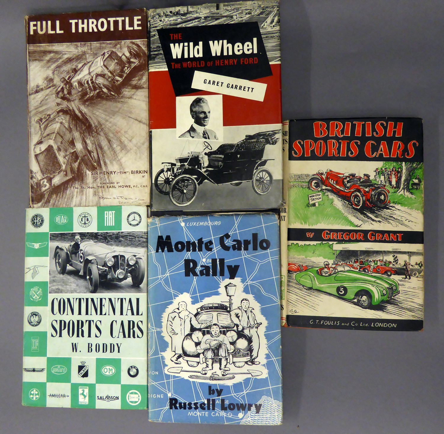 MOTOR SPORTS. Howe- Sir Henry Birkin FULL THROTTLE, pub Foulis 1946, with unclipped 7/6 net dj.