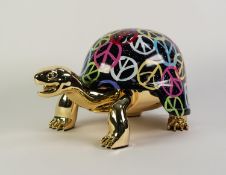 DIEDERIK VAN APPLE (b.1985) MIXED MEDIA SCULPTURE ?World Peace Golden Peace Turtle?, (94/99), with