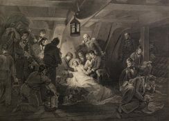 WILLIAM BROMLEY AFTER A.W. DAVIS ENGRAVING ?The Death of Horatio Viscount & Baron Nelson? 16 ½? x