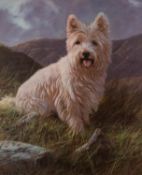 JOHN TRICKETT (b.1952) TWO LIMITED EDITION COLOUR PRINTS OF SCOTCH TERRIERS ?The Highlander?, (352/