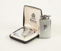 RONSON 'VARAFLAME' POCKET CIGARETTE LIGHTER, in original fitted case, RONSON VINTAGE PETROL