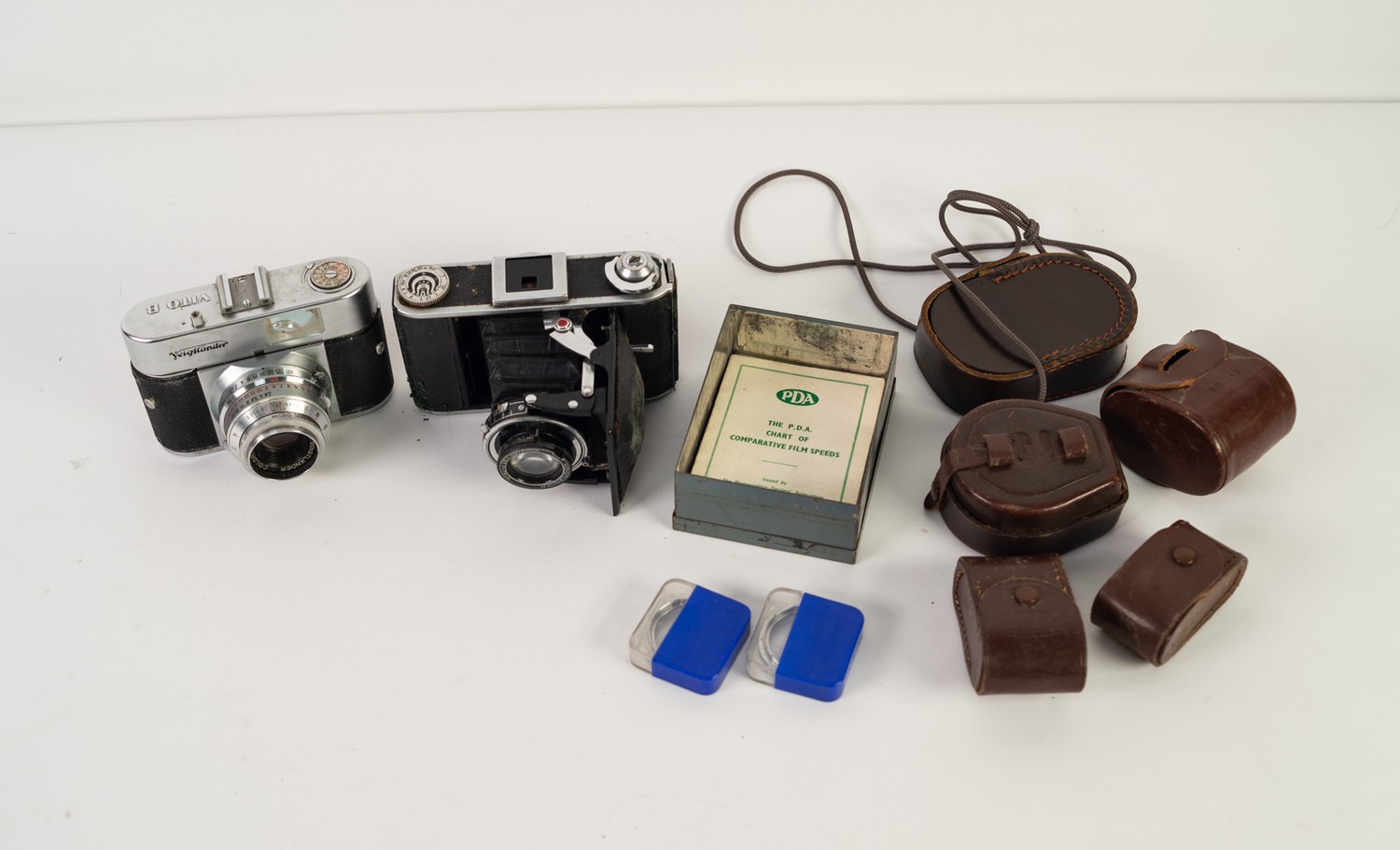 VOIGTLANDER VITO B S.L.R. CAMERA with accessories, including a range finder and Proxirect range