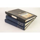 THREE RING BINDERS CONTAINING A COLLECTION OF CIRCA 1940's - 1960's WORLD STAMPS, mainly used on