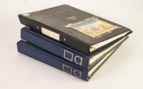 THREE RING BINDERS CONTAINING A COLLECTION OF CIRCA 1940's - 1960's WORLD STAMPS, mainly used on