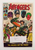 MARVEL, SILVER AGE COMIC. Avengers Vol 1 No 60, 1969. First crossover appearance of Dr Strange in