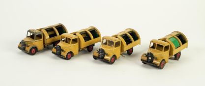 FOUR DINKY TOYS 'BEDFORD REFUSE WAGONS'  No. 25V, fair to playworn condition, circa 1948-54, in