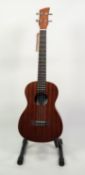 BRUNSWICK BU4B BARITONE UKUELELE, in stained mahogany, in a STAGG black soft case