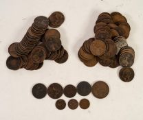 SELECTION OF EARLY NINETEENTH CENTURY TO EARLY TWENTIETH CENTURY G.B. COPPER COINS mainly pennies to