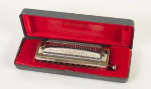 BOXED HOHNER 'THE CHROMONICA' (CHROMATIC HARMONICA) numbered 260/40 C Chromonica 40 2 1/2 Oktaven