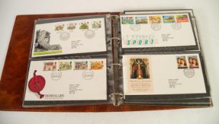 POST OFFICE RING BINDER ALBUM OF APPROXIMATELY 60 FIRST DAY COVERS, CIRCA 1983 - 2000, together with