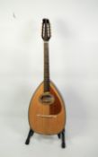 BLUE MOON BB-12 10 STRING PEAR SHAPED IRISH BOUZOUKI, with spruce top and mahogany body, in an