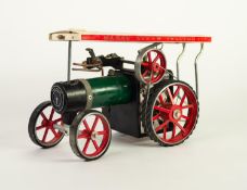 MAMOD STEAM POWERED MODEL TRACTOR with ACCESSORIES and REMANTS OF BOX (lacks chimney) and safety