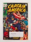 MARVEL, SILVER AGE COMIC. Captain America Vol 1 No 112, 1969, ALBUM ISSUE! Featuring appearances