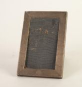 WOODEN EASEL PHOTOGRAPH FRAME, with engine turned silver front, 6" x 4" (15.2cm x 10.2cm) Birmingham