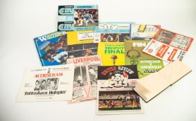 SUNDRY CIRCA 1970's AND 1980's FOOTBALL PROGRAMMES including; FA  Cup Semi final Liverpool v