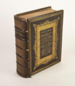LARGE LATE NINETEENTH CENTURY 'HOLY BIBLE' BY OXFORD UNIVERSITY PRESS WITH TOOLED AND GILT