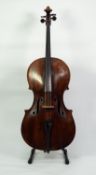 LATE 18th/EARLY 19th CENTURY CELLO, labelled Johannes Florenus Guidantus, with 29 1/2in (75cm) one