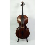 LATE 18th/EARLY 19th CENTURY CELLO, labelled Johannes Florenus Guidantus, with 29 1/2in (75cm) one