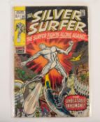 MARVEL, SILVER AGE COMIC. Silver Surfer, Vol 1 No 18, 1969, priced 1 Shilling. Featuring appearances
