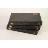 THREE ACE STAMP ALBUMS  containing a collection of used and unused GB stamps George V to approx
