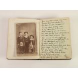 GOOD, CIRCA 1920s - 1940s FRIENDS AND FAMILY AUTOGRAPH BOOK with very proficient comic sketches