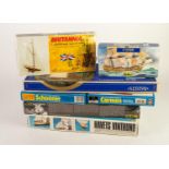 HAVETS VINTHUND (Czechoslovakia) WOOD AND PLASTIC KIT FOR AN 'ENGLISH SAILING SHIP' 1:100 scale; a
